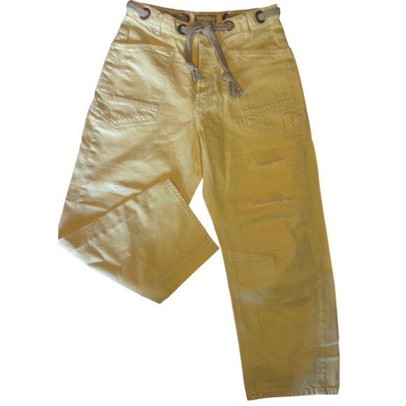 Free People We The Free Moxie Low Slung Barrel Jeans Lemon Icing Wash 29 New - Picture 7 of 16